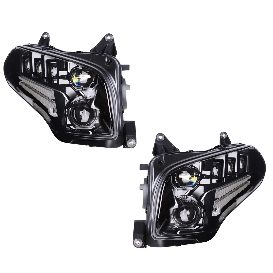 

ForGL1800 Light Emitting Diode Motorcycle Replacement Headlight High/Low beam of light 75W 6500K Projector Headlight