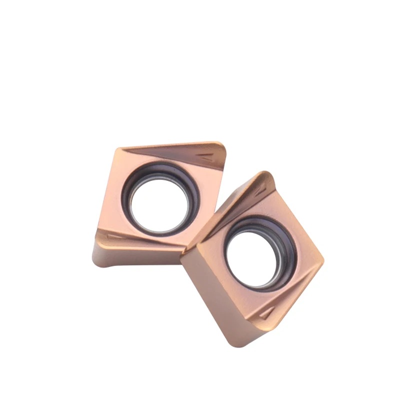 4NKT060308R Hochvorschub-Fräseinsatz 90 ° Quadratische CNC-Doppelseitige 4-Schneidkanten-Hartmetallfräser – Detail 6