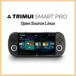 Trimui Smart Pro 4,96-calowy ekran Ips Hd Hd Open Source Ręczny automat do gier Retro Arcade L Inux System 26+ Wbudowany symulator