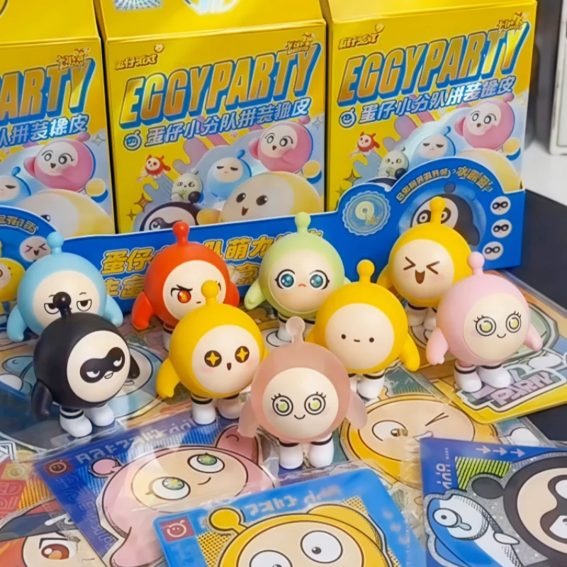 

KAYOU Egg Boy Party Team Assembles Rubber Second Bullet Doll Card Genuine Doll Blind Box Toy Periphery