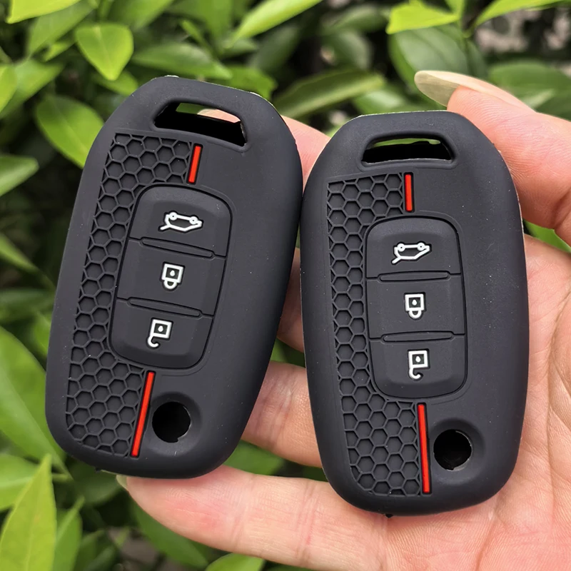 Key Case Silicone Car Remote Cover for Renault Sandero Stepway Logan 2 Clio 5 Arkana Captur Kadjar Daster Twingo Trafic Kwid