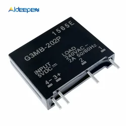 1Pcs 5V 12V 24V DC-AC Solid State Relay Module G3MB-202P PCB SSR AC 240V 2A Snubber Circuit Resistor Relay Switch