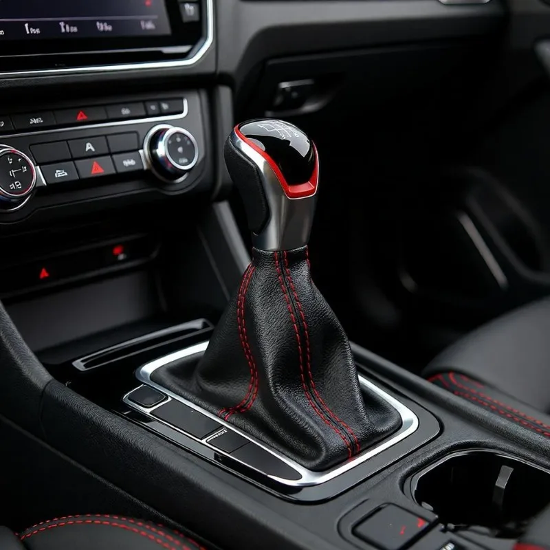 Gear Shift Knob 6-Speed Manual For VW Golf 8 MK8 2020-2025 Accessory Includes Boot Cover Car Parts-A99D
