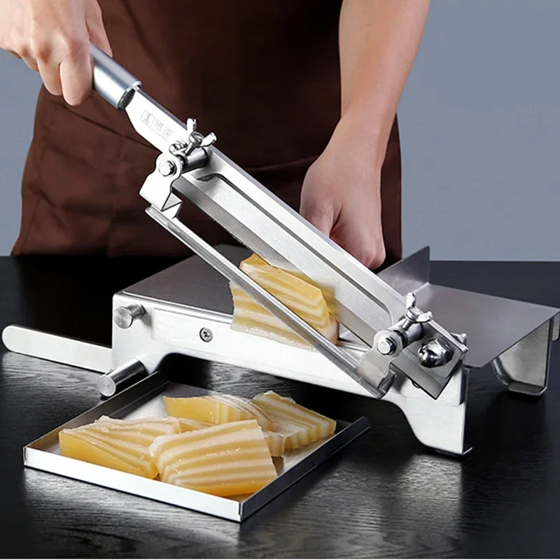 Ejiao-Trancheuse à Viande Multifonction en Acier Inoxydable, Coupe-Bonbons, Coupe-Pâtisserie, Trancheuse de Légumes et de Fruits