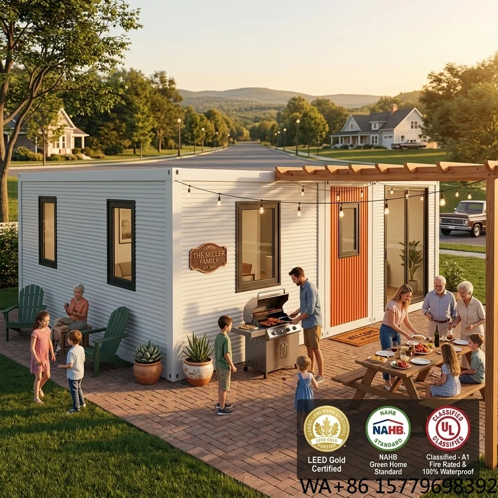 20ft 40ft 2 3 4 Bedroom Modular Tiny Prefab Prefabricated Homes Mobile Home Container House With Kitchen Bathroom