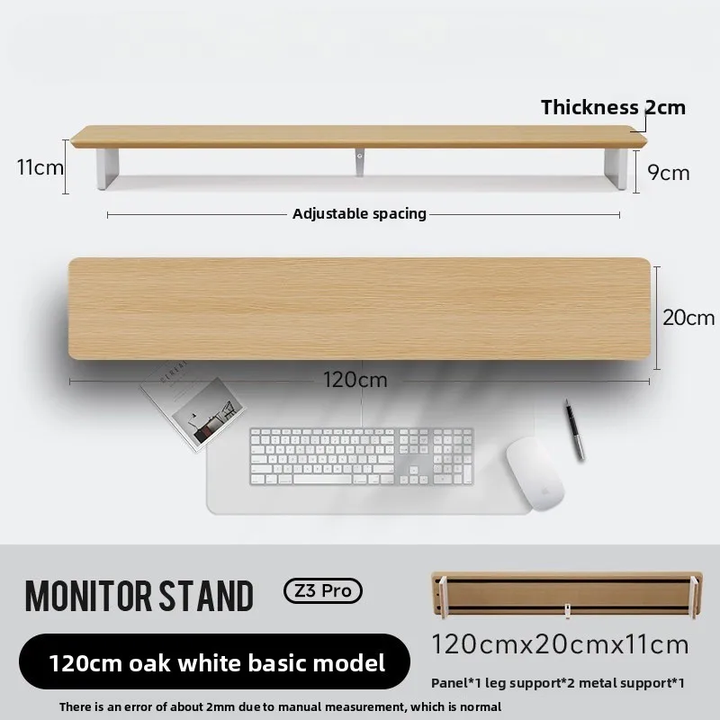 Modern Solid Wood Monitor Stand Riser Modular Computer Desk Organizer Ergonomic Computer Tables Z3 Pro Home Office System