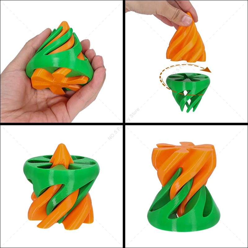 28 รูปแบบ 3D พิมพ์เกลียวกรวย Fidget Spinner Antistress ความวิตกกังวลบรรเทาเกมสําหรับเด็กและผู้ใหญ่