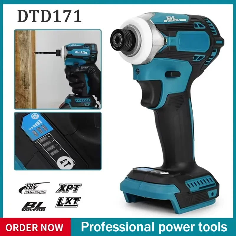 fit-makita-dtd171-brushless-impact-driver-rechargeable-screwdriver-drills-cordless-power-tools-18v-bl-motor-bare-tool-unit