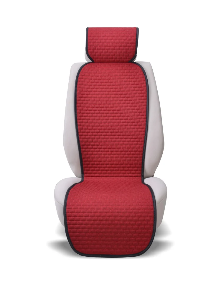 Summer Car Seat Cover Skidproof Front Rear Backrest Flax Protector Universal Auto Seat Cushion Anti-slip Pad Ｍat Car Accessories