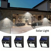 1/4pcs 20LEDs Solar Wall Light Outdoor Motion Sensor Night Light IP45 Waterproof For Garden Doorway Outdoor Lighting Street Lamp