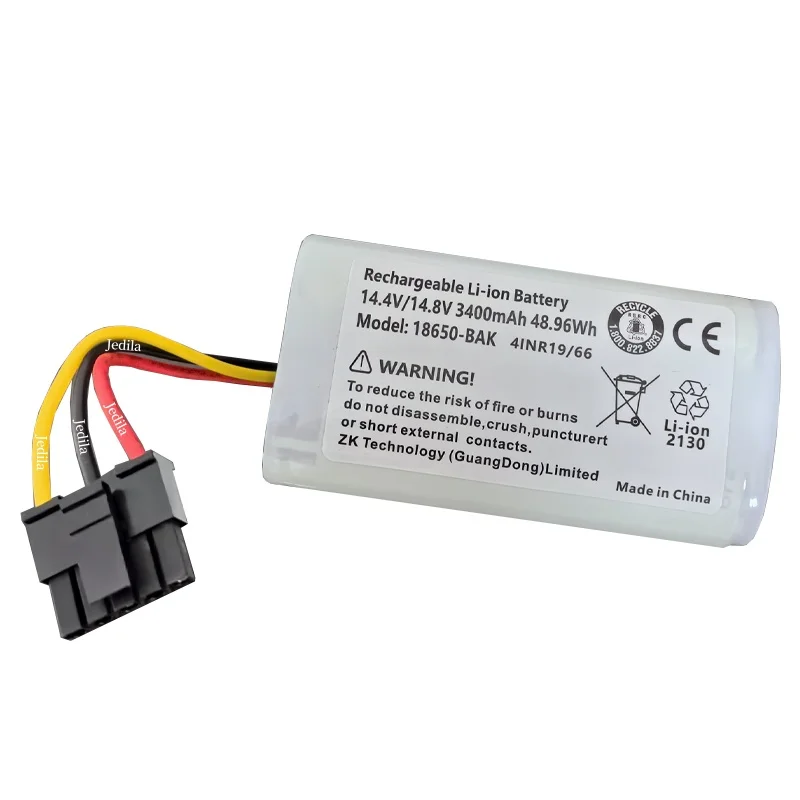 14.4V 3400mAh Rechargeable Li-ion Battery Pack  for Xiaomi Mijia Mi Robot Vacuum Mop 2 Lite Sweeper Vacuum MJSTL Wholesale