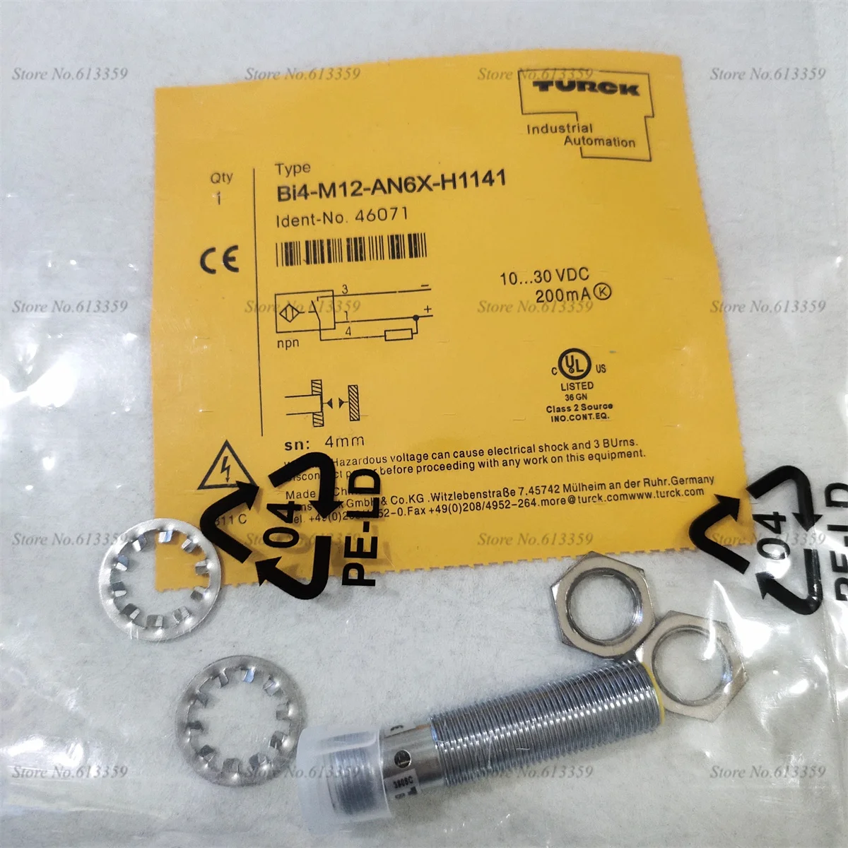 BI4-M12-AP6X-H1141 BI4-M12-AN6X-H1141 Turck جديد مستشعر القرب عالية الجودة