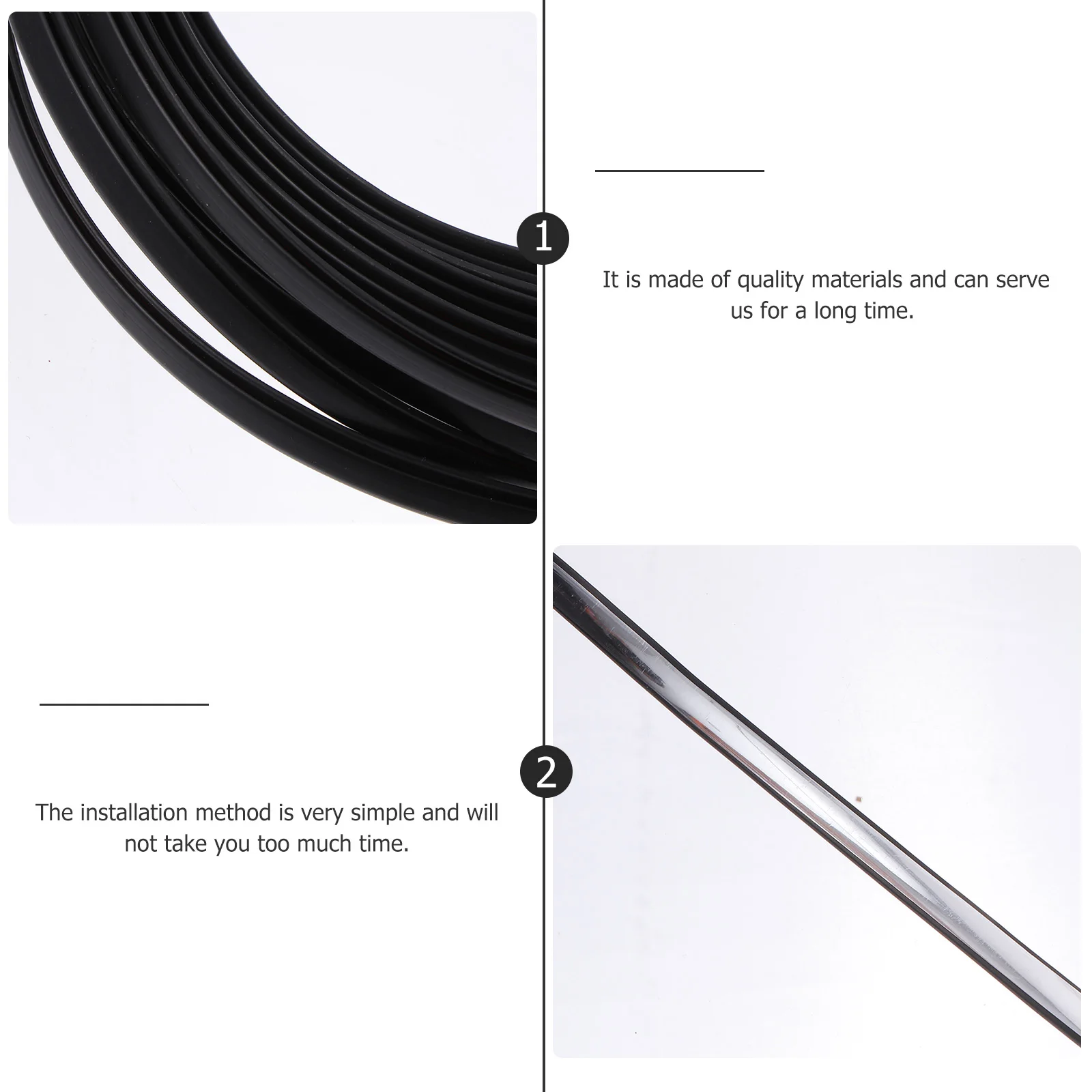 

10M Car Door Guards PVC Crash Tape Silver Color Anti Scratch Sill Protector Easy Installation Practical Accessories Door Seal