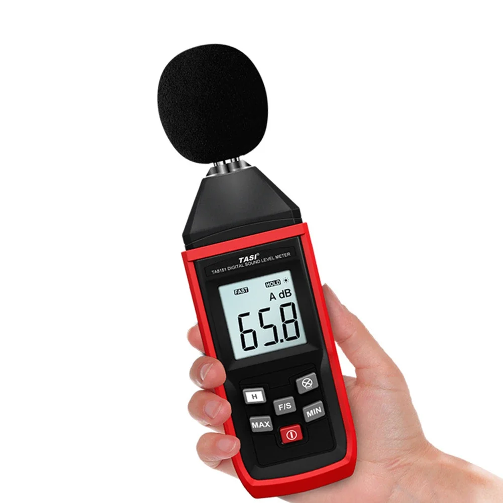 

Noise Tester Decibel Digital Audio Sound Level Meter Monitor Backlight Volume Measuring Tool Decibel Monitoring Tester
