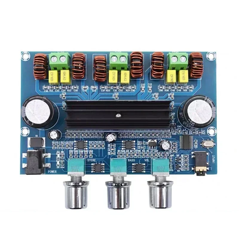 Carte d'amplificateur de caisson de basses, double TPA3116wiches, 5.0 canaux, audio, égaliseur stéréo, ampli AUX, 2x50W + 2.1 W, Bluetooth, 100