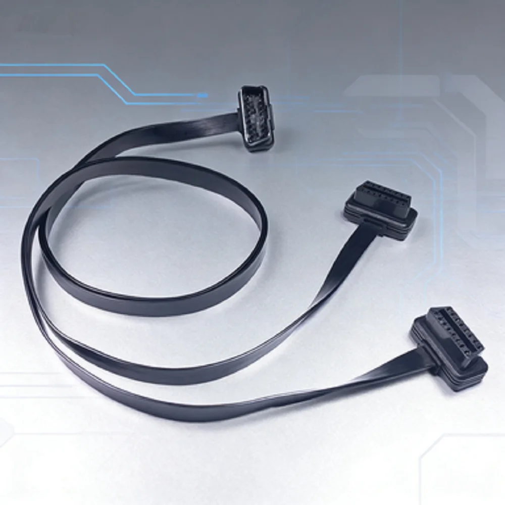 Extension Cable 100CM Flat Diagnostic Splitter Cord for Car Scanner, Fast Delivery & 2-Year Warranty