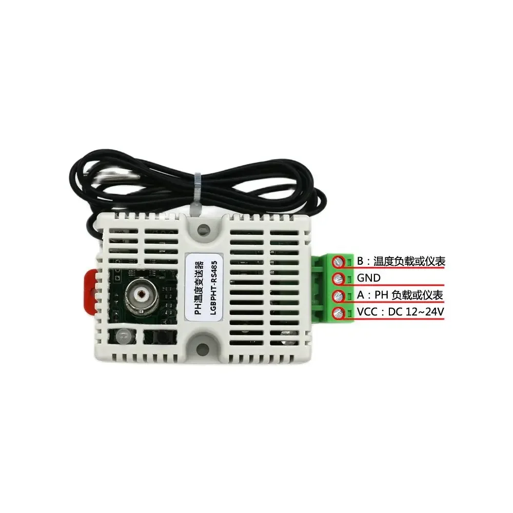 PH Value Temperature Transmitter ORP Redox Detection Sensor Module Voltage 4-20mA RS485 Output