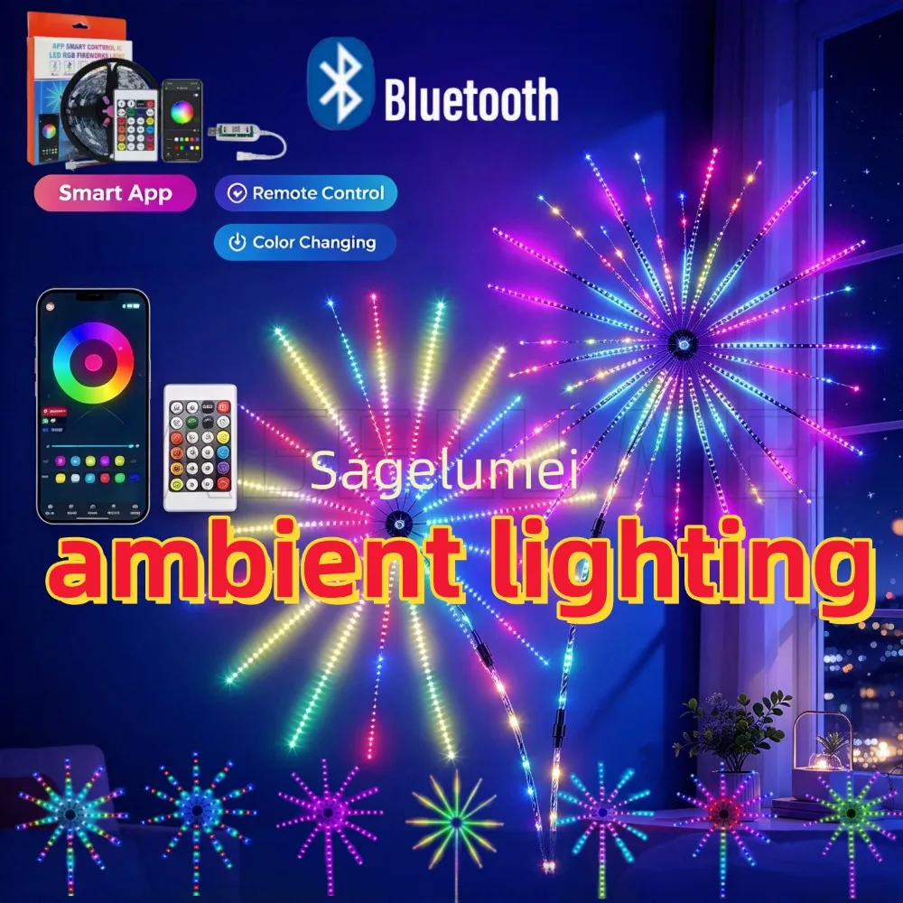 2026 360 LEDs Christmas String Lights,USB LED Fairy Garland Lights, Multicolor Segmented Color Changing Lights for Holiday Party