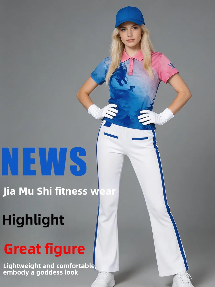 quick-dry-summer-thin-high-waist-flared-fitness-sportswear-dragon-pattern-white-blue-stripes-jiamusi-square-dance-outfit