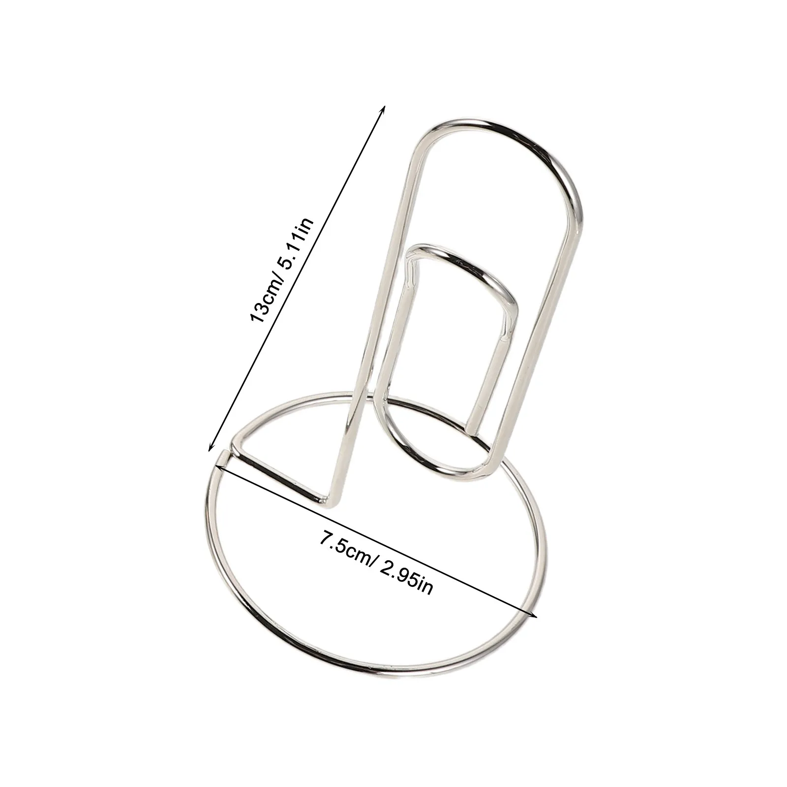 4Pcs Metal Business Card Holder Slim Memo Clip Desktop Name Card Organizer Secure Grip for Office Meetings Professional Use