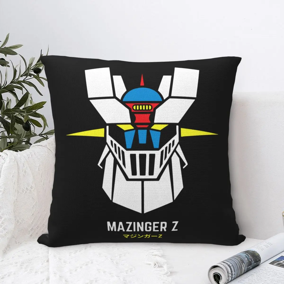 Actarus Mazinger Z Pillowcase Polyester Cushion Cover Robot Grendizer Goldorak Throw Pillow Case Cover Bedroom Square 40*40cm