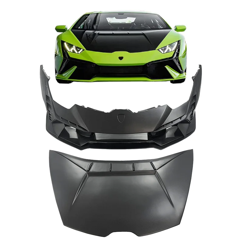 Suitable for Lamborghini Huracan LP610 LP580 EVO upgraded tecnca carbon fiber body kit front bumper rear bumper