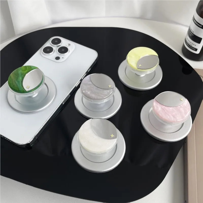 MagSafe Moon Mirror For Magnetic Phone Grip Holder, Pearl Shell Texture Pop Socket with Makeup Mirror for iPhone 17 16 Pro Max - view 4