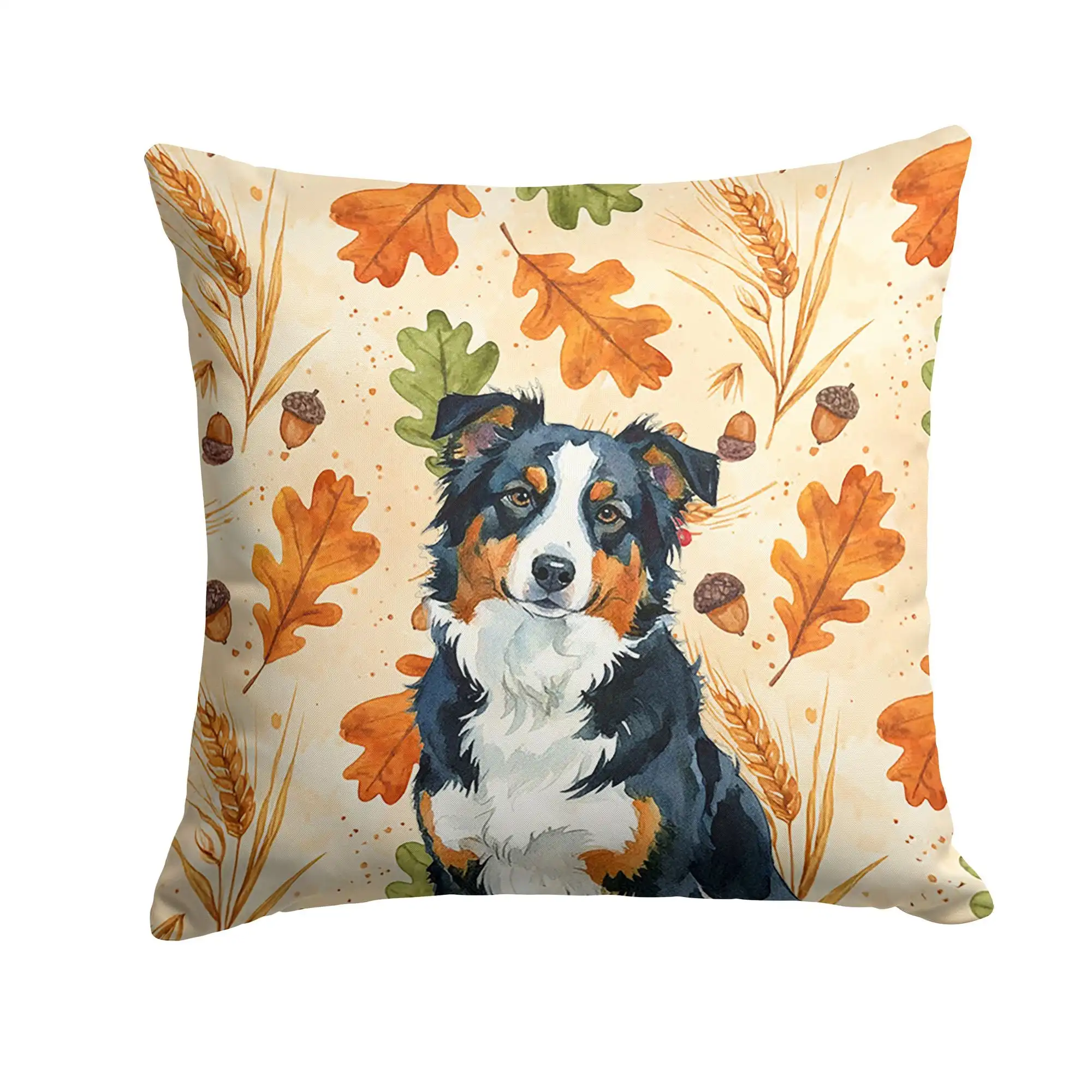 

Upgraded Version Black Tri American Shepherd Heirloom Fall Throw Pillow Decorative Indoor Outdoor Accent Cushion for Couch, Bed
