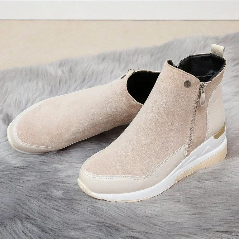 Fashion Winter Ladies Shoes New Arrival 2023 Warm Womens Boots Platform Snow Ankle Boots for Girls Wedge Heels for Women