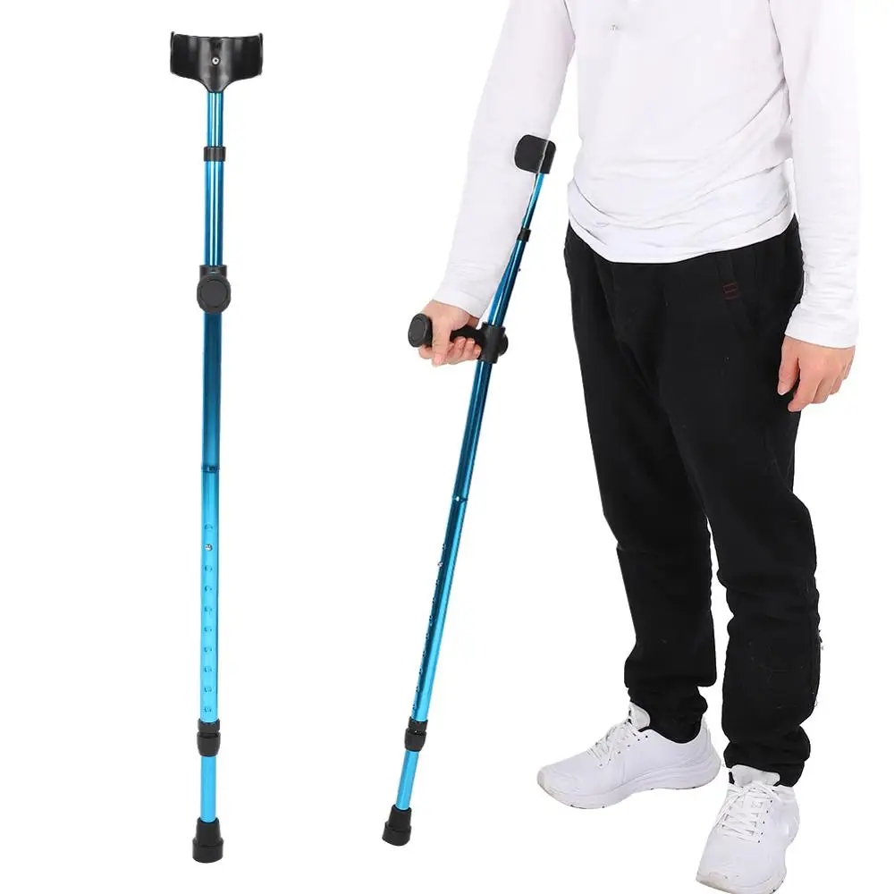 Portable Folding Walking Stick Adjustable Telescopic Underarm Cane Crutch For Seniors Disabled Trekking Hiking Poles Canes Care