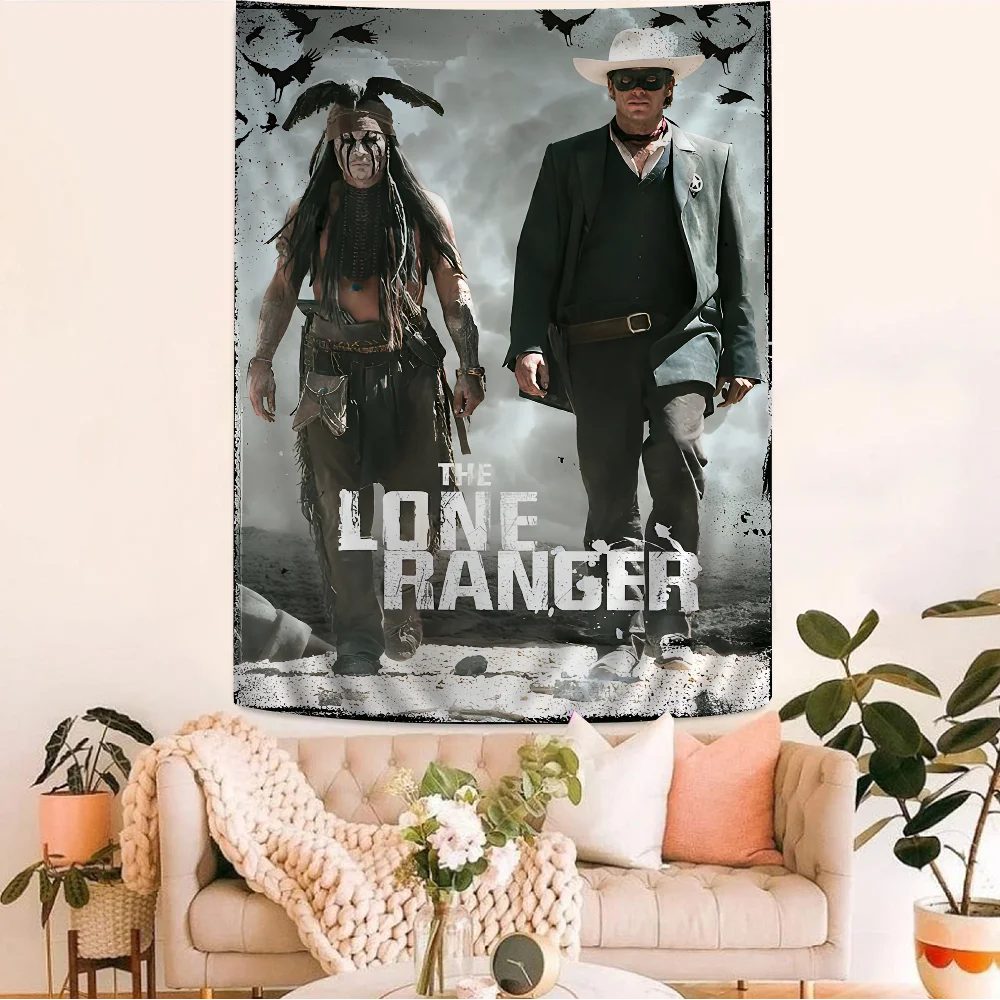 The Lone Ranger Printed Large Wall Tapestry Art Science Fiction Room Home Decor Decor Blanket