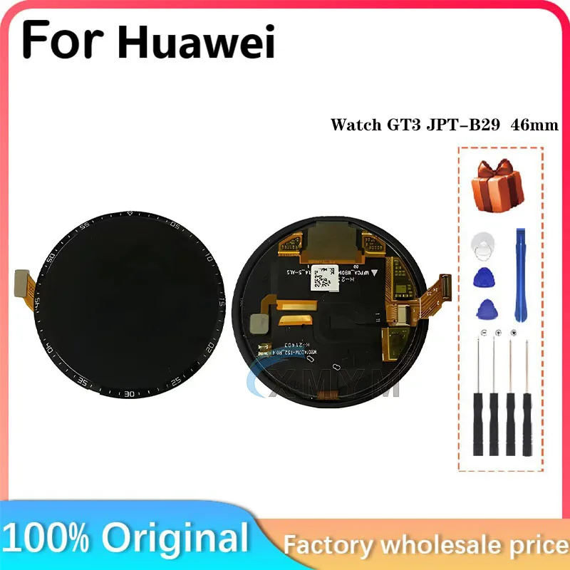 For HUAWEI Watch GT 3 LCD Display + Touch Screen For HUAWEI Watch GT3 JPT-B29 LCD Display AMOLED Display 46mm