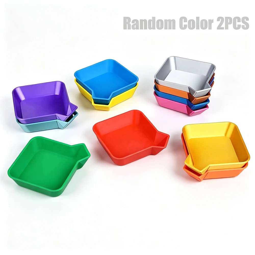 Multifunction Stackable Diamond Painting Tray Funnel Spout Random Color Rhinestone Sorting Plate DIY Craft Bead Storage Tools