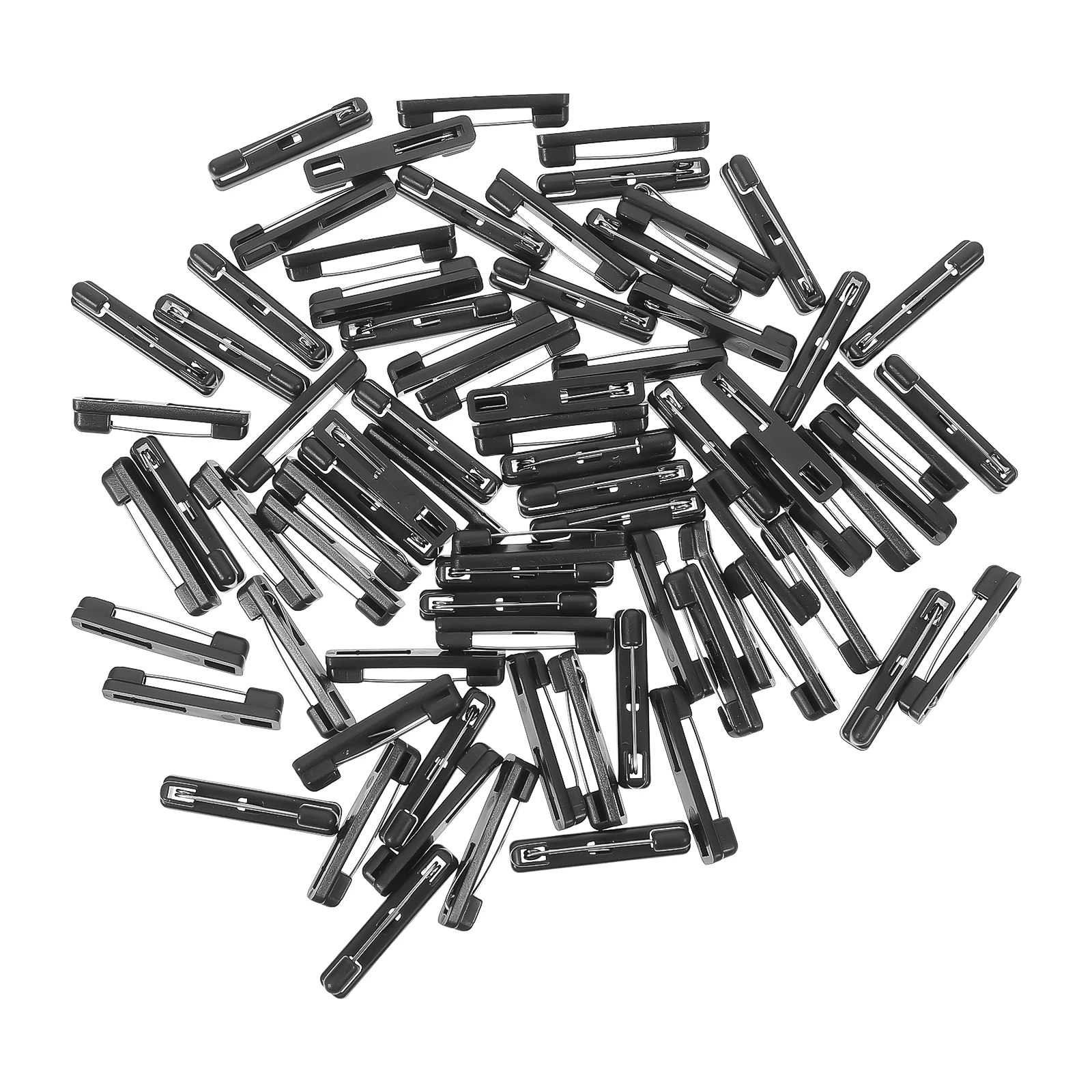 

300 Pcs ID Plate Pin Lightweight High Quality Plastic Lapel Brooch Decorative Breastpin Safety Buckle Clothes Accessories Wide
