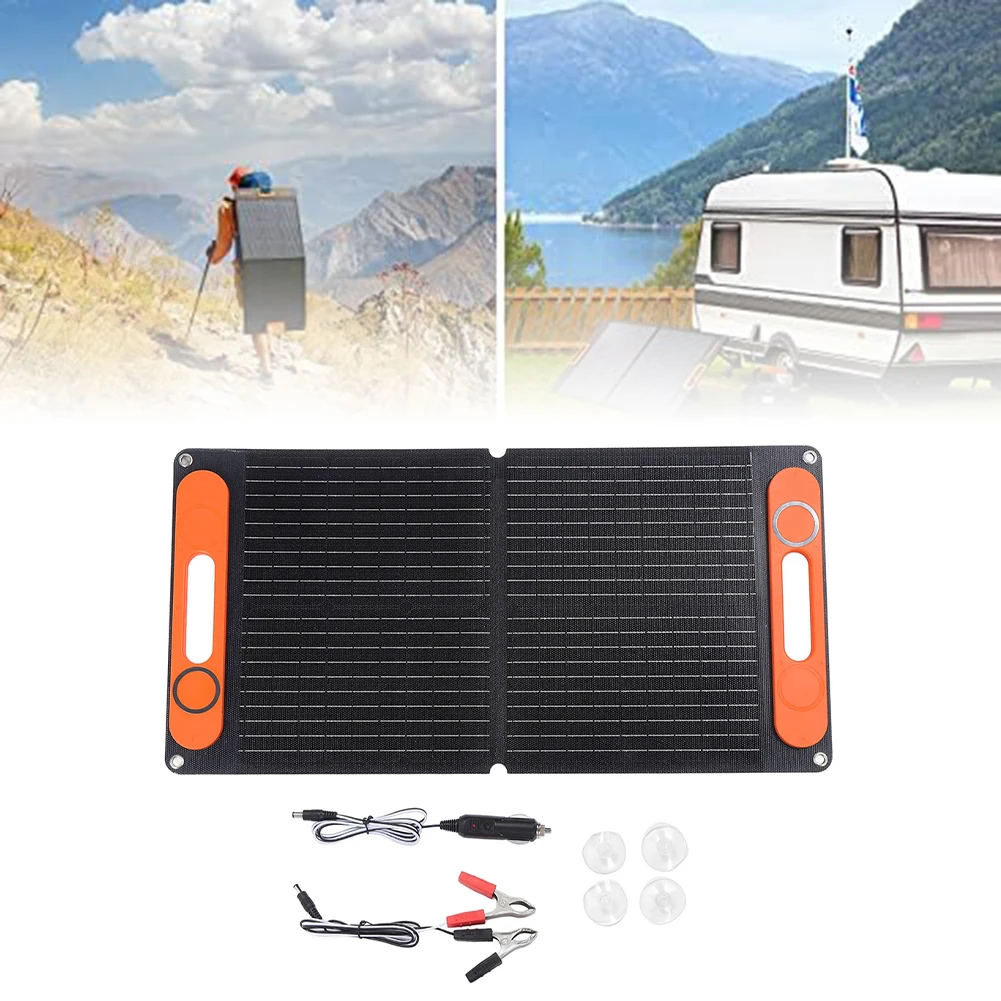 100W Solar System Solar Panel Kit Complete 12V Solar Power Battery Charge Set Portable Solar Panel Forcamping Hiking Power Needs