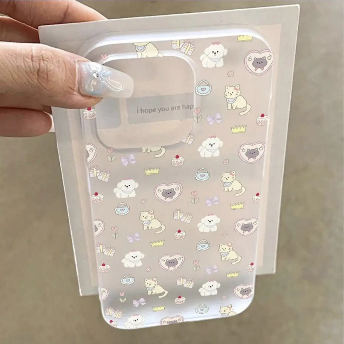 SEIRASSIM cute bowknot cat dog flower  phone case for iphone 15 pro max 14 plus 13 11 12 silicone cover for iphone xr xs x 7 p 8