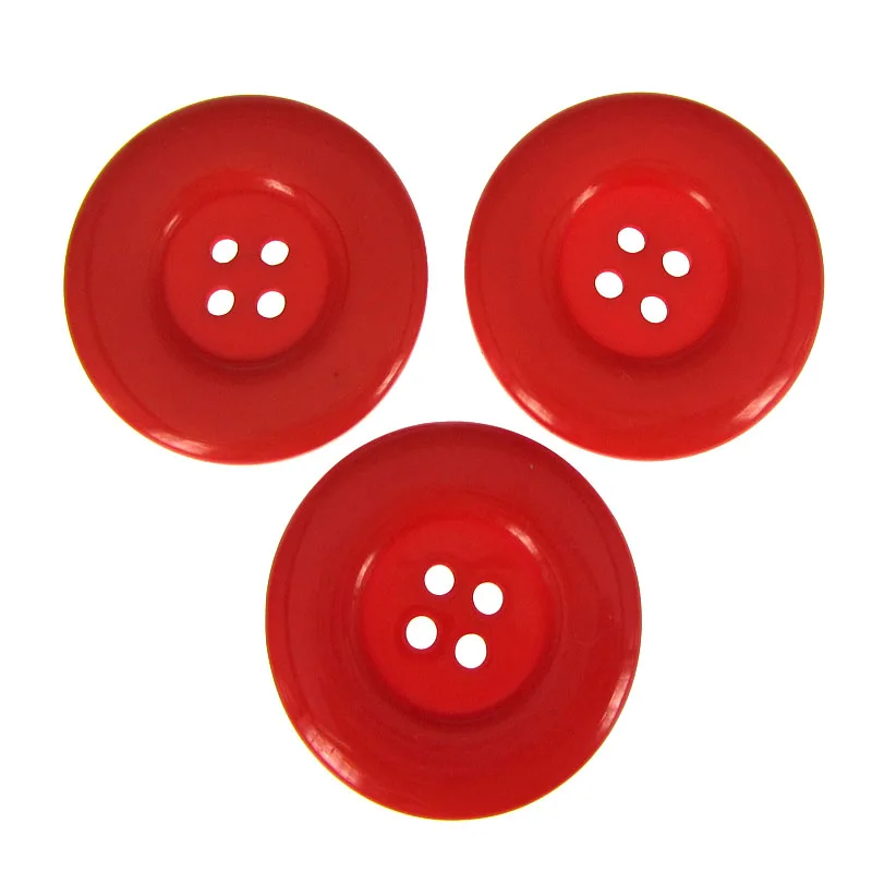 5Pcs 4-Holes Resin Large Buttons Round Button For Clothing Coat Sewing Accessory Craft Decoration 1.5\