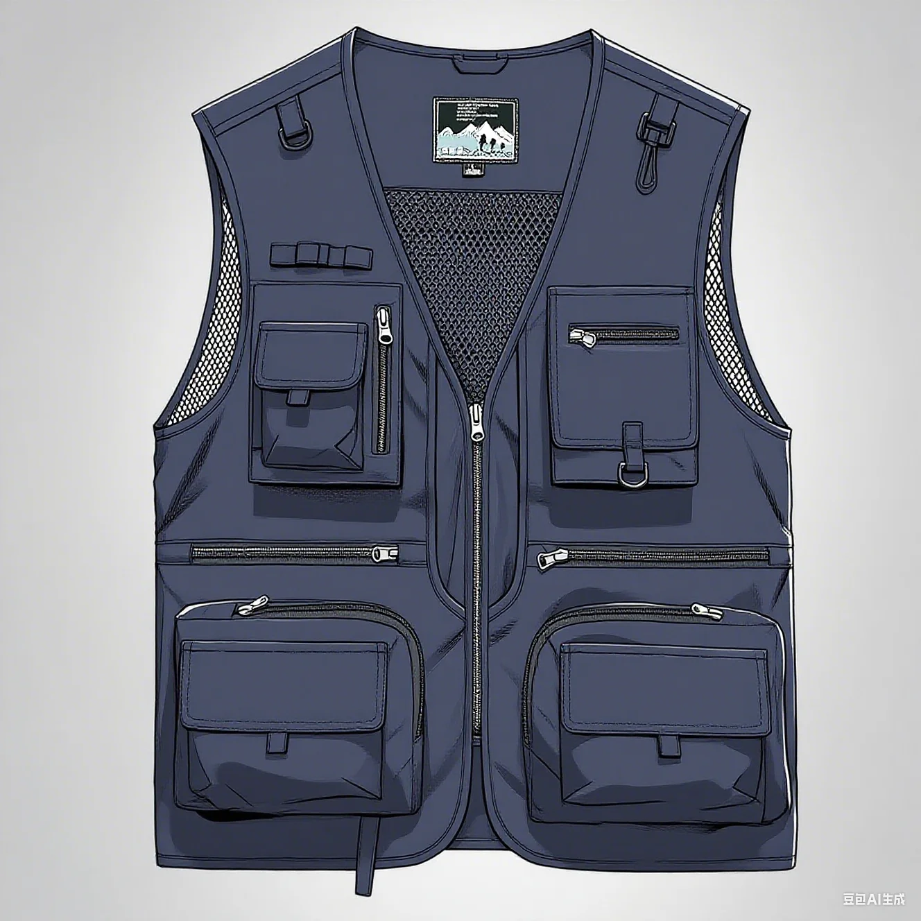 2025 Neue Outdoor-Freizeitweste für Herren, neuer atmungsaktiver Outdoor-Sportmantel mit mehreren Taschen, hochwertiges Design, Freizeitweste für Herren