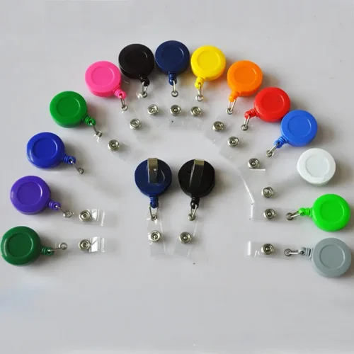 Imagen 2 del producto Carrete de insignia ABS retráctil, Clip de etiqueta de identificación, accesorios de tarjeta de trabajo, carrete de Clip de permiso de trabajo para trabajadores de enfermería, 1 unidad