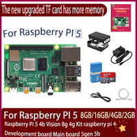 Official original Raspberry Pi5/4B 8GB 16GB 4GB 2GB Laptop MIni PC Computer,2.4GHz 64bit Quad-core Arm Cortex-A76,Bluetooth5.0,BLE Wireless  HDR