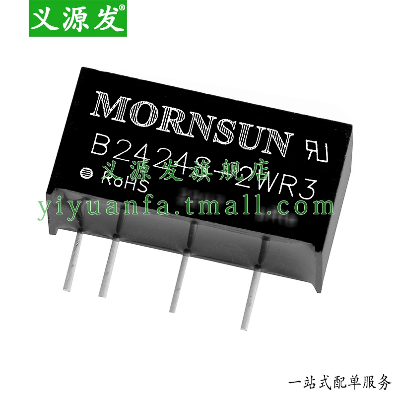 B2424S-2WR3 MORNSUN DC-DC Converter 24V Turn 24V 83mA 2W