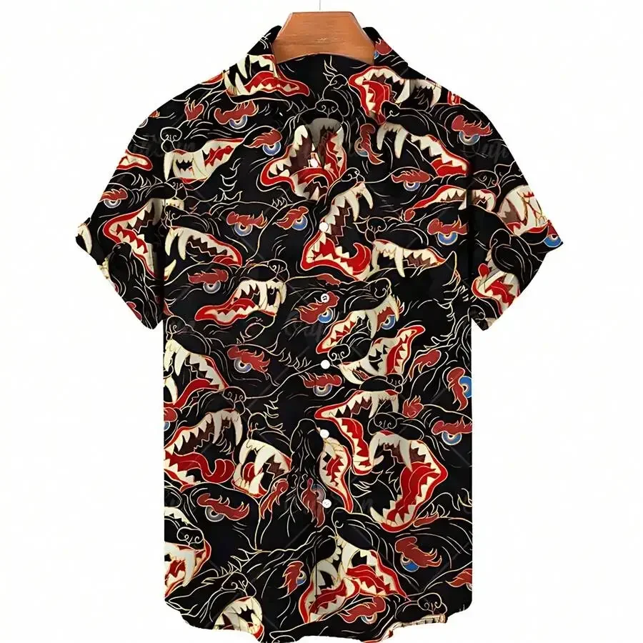 

Mens Casual Short Sleeve Button Up Shirt Solid White