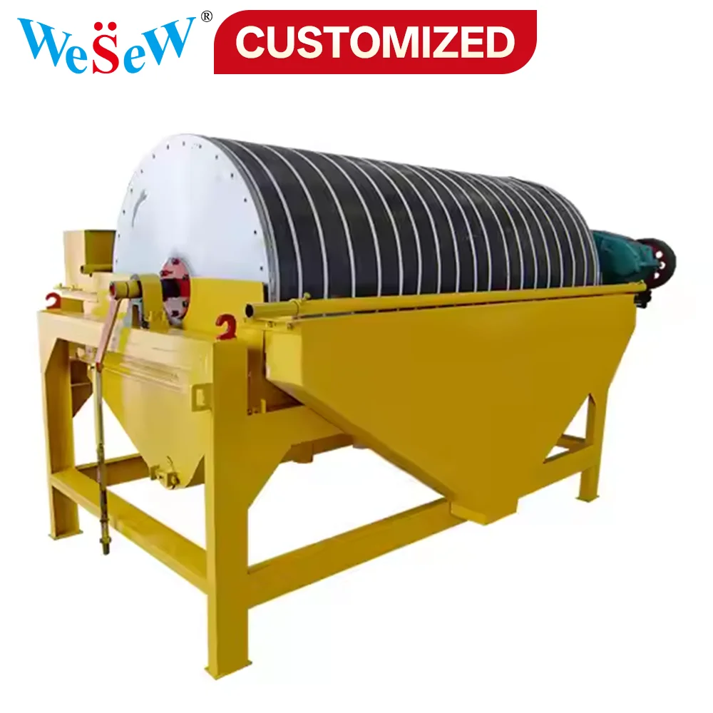 

OEM небольшой влажный магнитный сепаратор, сильное преимущество воды, магнитное средство для удаления железа, лимонит, барабан, влажная магнитная магнитная сепара