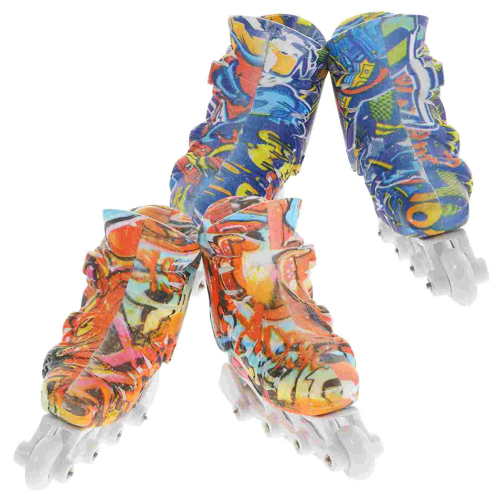 

2 Pairs Children’s Toys Finger Skate Board Game Portable Fingertip Movement Fake for Kids