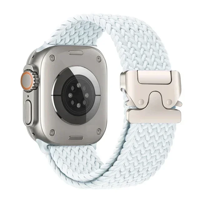 Gevlochten band Solo Loop voor Apple Watch Ultra2 49 mm 46 mm 44 mm 45 mm 42 mm 40 mm 41 mm Parachuteknopband Serie 10 9 SE 8 7 6 5 4
