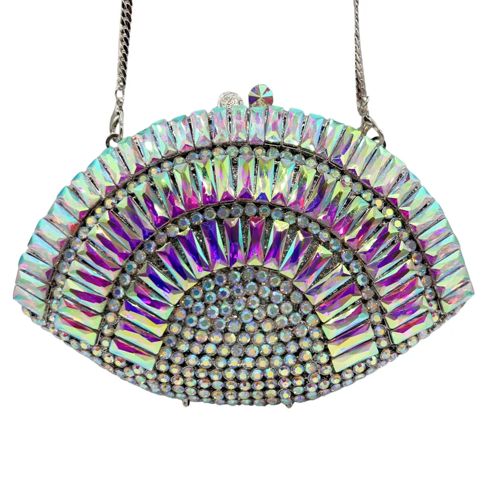 

Hollow Diamond Dinner Bag Cheongsam Dress Bride Handbag Banquet Lady Rhinestone Evening Banquet Bag Trendy Glitter Material Tote
