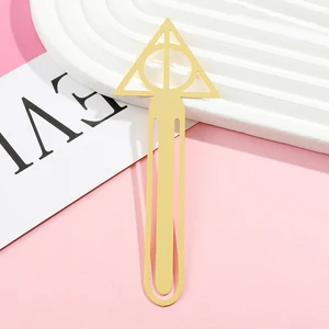 新しいスタイルハリーポットブックマークメタルブラスブックマークブックラバーズブックファンコレクション文房具の本のアクセサリー 12ベストセールスハリーポッターブックマーク-11