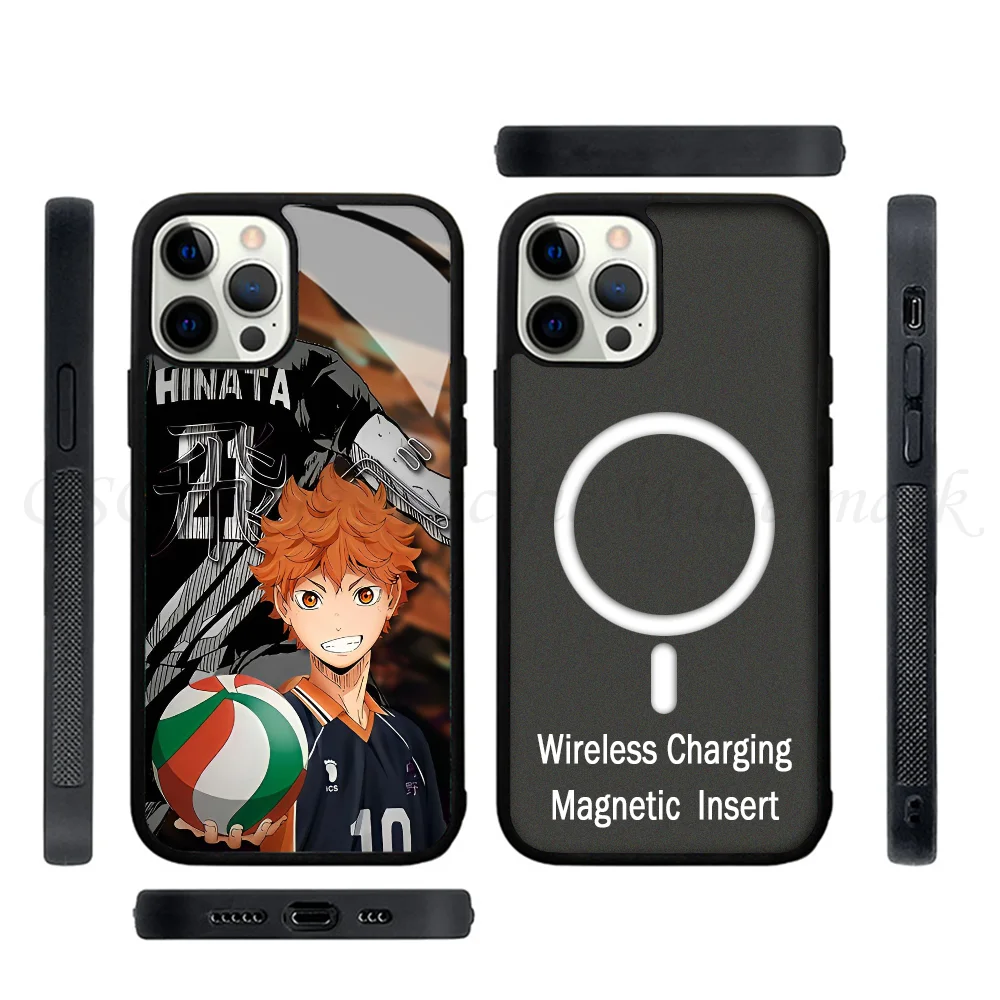 Fundas de teléfono de Anime deportivo h-haikyuu para IPhone 15 14 13 Pro Max 11 12 Mini Alex Mirror TPU Shell