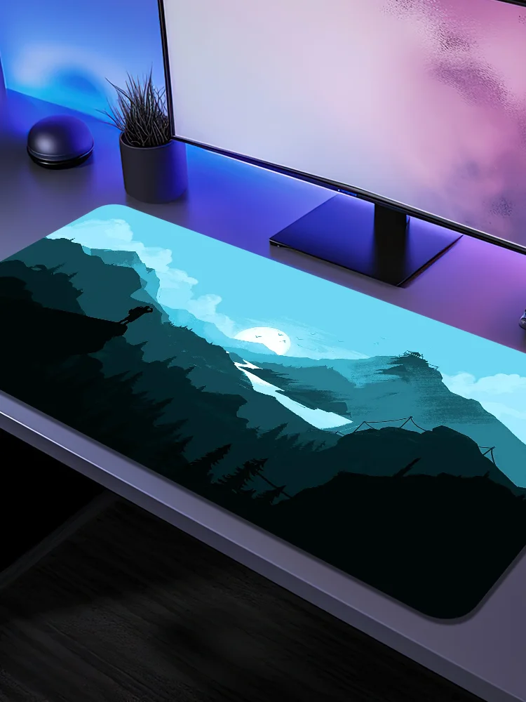 Firewatch Forest HD طباعة ساخنة كبيرة الألعاب ماوس الوسادة XL قفل حجم الحافة لعالم الألعاب من الدبابات CS GO Zelda