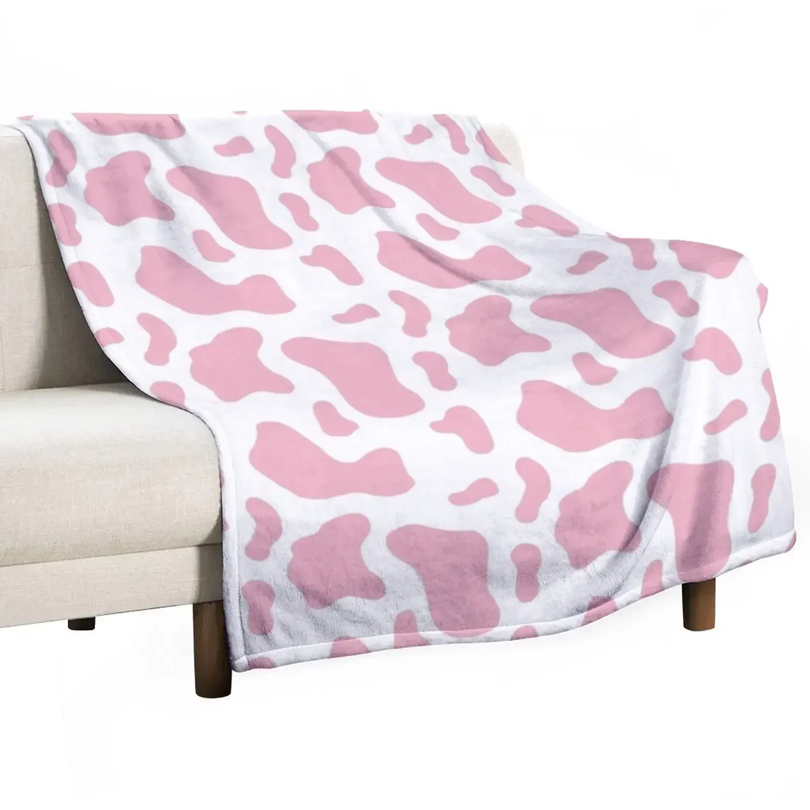 

Pink Cow Throw Blanket Year Round Soft Comfortable Blanket for Home